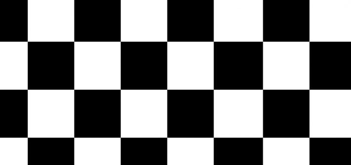 black and white checker background