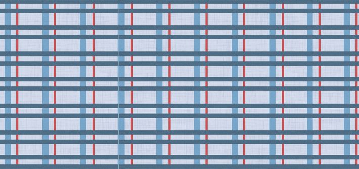 red, blue and white plaid design