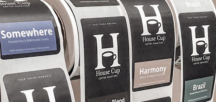 Labels from House Cup Coffee, Sarah Niles' father's business