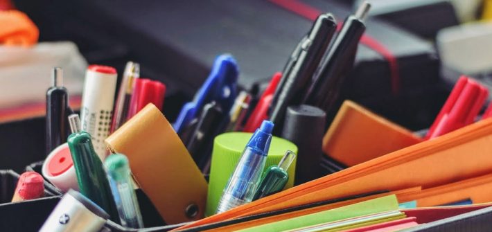 Stock image of school or office supplies