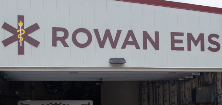 Exterior shot of Rowan EMS building