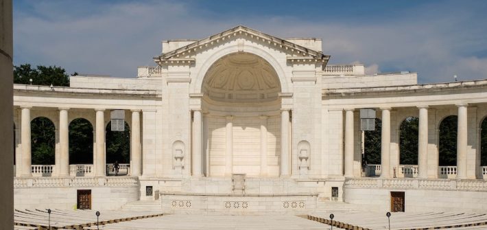 Building at Arlington National Cemetery.