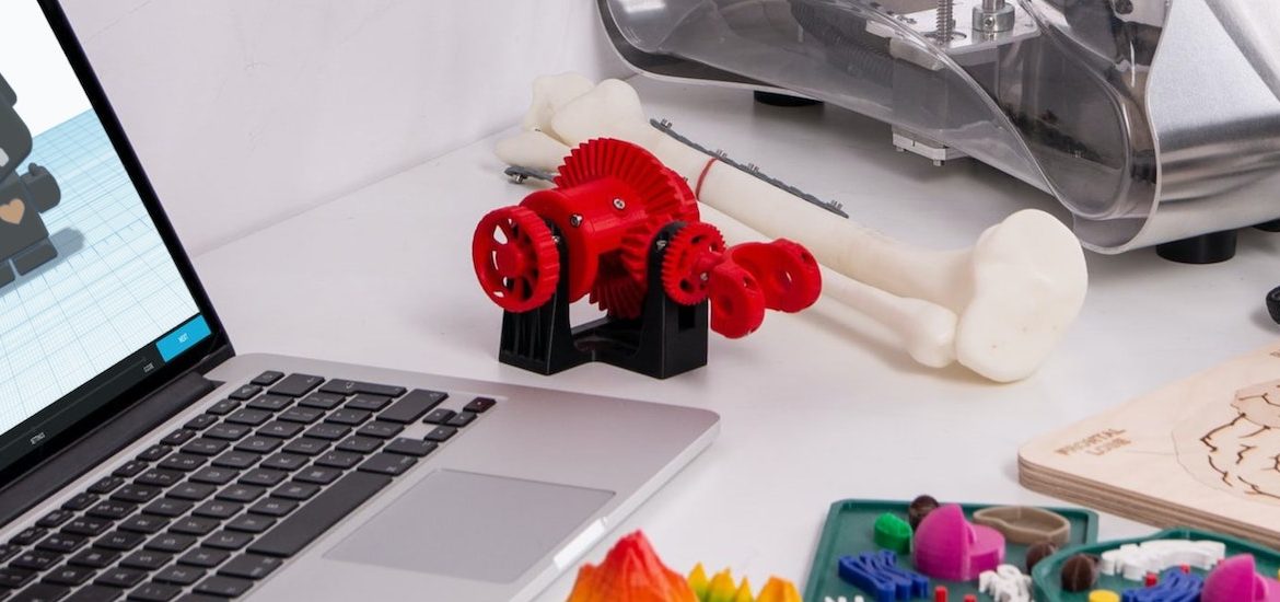 Stock image of 3D printing supplies.