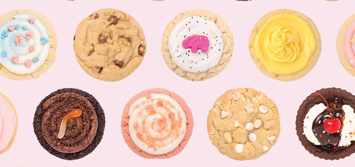 Stock image of a selection of Crumbl cookies. Photo credit: Crumbl Cookies